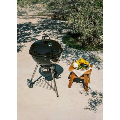 CREATE Barbecue fumoir -  - Smokey Kettle - Charbon - Acier rev&ecirc;tu - Noir