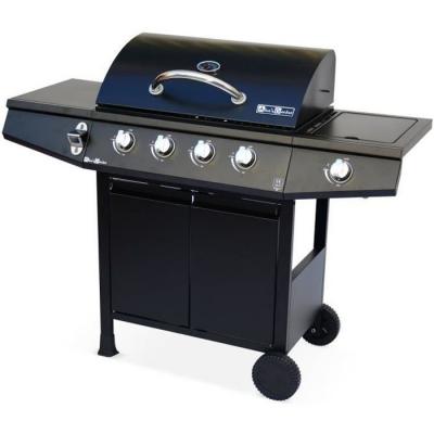 SWEEEK Barbecue au gaz 4 br&ucirc;leurs avec feu lat&eacute;ral