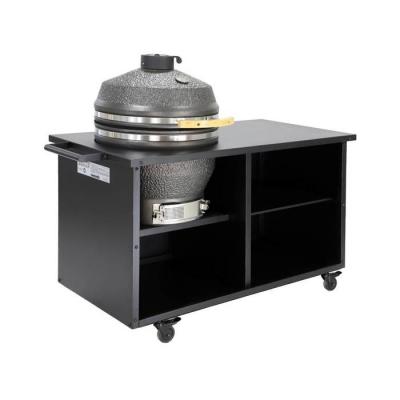 SWEEEK Barbecue kamado charbon de bois, fumoir D54,5cm avec desserte