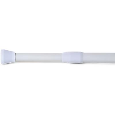 TENDANCE Barre de douche Tringle extensible de 70 &agrave; 120 cm en Aluminium Blanc