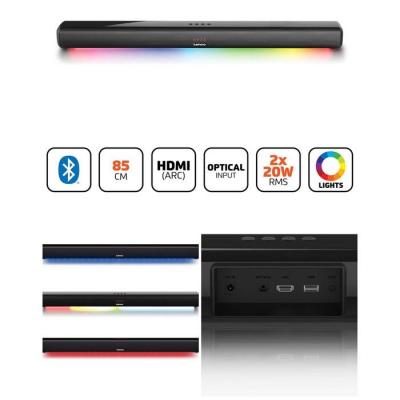 LENCO Barre de son - - SB-042 - 85cm - 40W RMS - Bluetooth 5.0 - HDMI (ARC)