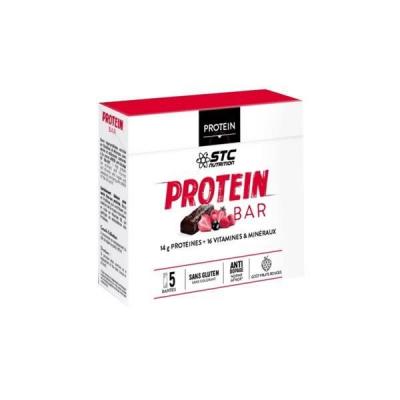 STC NUTRITION Barres proteinees  protein bar 5 x 45g fruits rouges