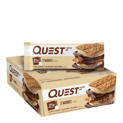 QUEST NUTRITION Barres proteinees  12x60g Smores  Proteine 