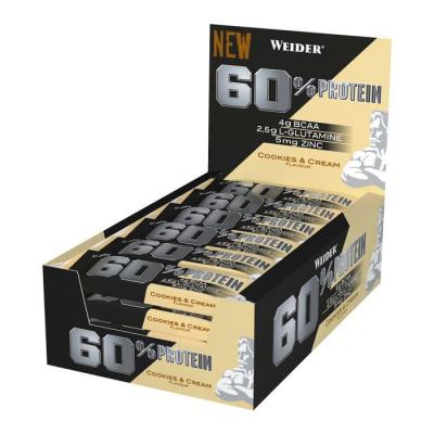 WEIDER  Protein 60% Cookies Cream 24uts