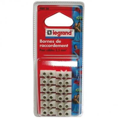 LEGRAND  - Borne De Raccordement Nylbloc - 6 Mm&sup2; - 41 A - Blanc