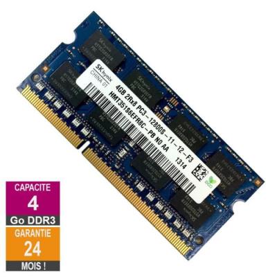 Barrette M&eacute;moire 4Go RAM DDR3 Hynix HMT351S6EFR8C-PB SO-DIMM PC3-12800 1600MHz 2Rx8 
