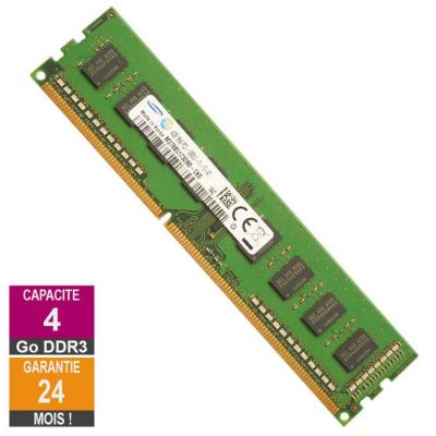 SAMSUNG Barrette M&eacute;moire 4Go RAM DDR3 M378B5173DB0-CK0 DIMM PC3-12800U 