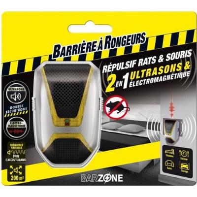 BARRIERE A RONGEURS R&eacute;pulsif ultrasons & &eacute;lectromagn&eacute;tique rats et souris
