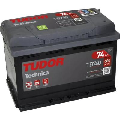 TUDOR  Batterie (de voiture) 680.0 A 74.0 Ah 12.0 V Premium (Ref: TB740)
