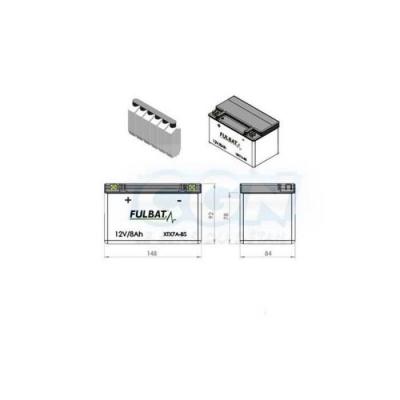  Batterie Fulbat MF AGM FTX7A-BS 12 V 6.3 AH