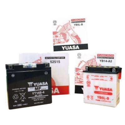 YUASA Batterie  pour Moto Suzuki 90 RV 1973 &agrave;  1977 6N4B-2A / 6V 4Ah
