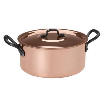 BAUMALU  Faitout + Couvercle Cuivre - 24 Cm