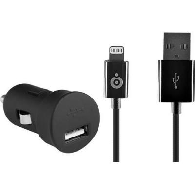 BLUEWAY CHARGEUR ALLUME CIGARE AVEC CABLE LIGHTNING NOIR 