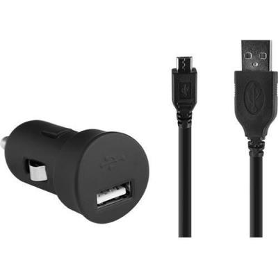 BIGBEN CONNECTED - Adaptateur d'alimentation pour voiture - 2.4 A - 2 connecteurs de sortie (USB) - noir 
