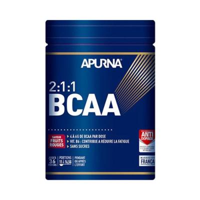 APURNA BCAA 2:1:1  go&ucirc;t Fruits Rouges - Pot 400g en poudre
