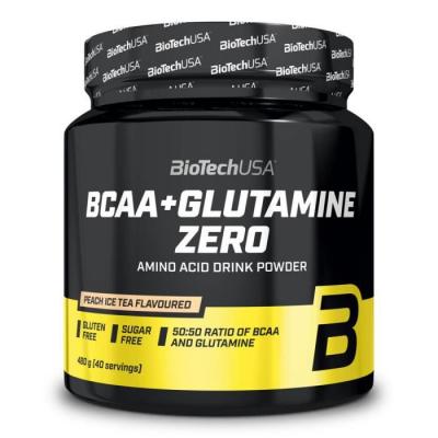 BIOTECH USA BCAA en poudre BCAA+Glutamine Zero - Orange 480g