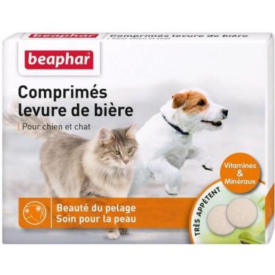BEAPHAR  Levure de Bi&egrave;re Chien et Chat 100 comprim&eacute;s
