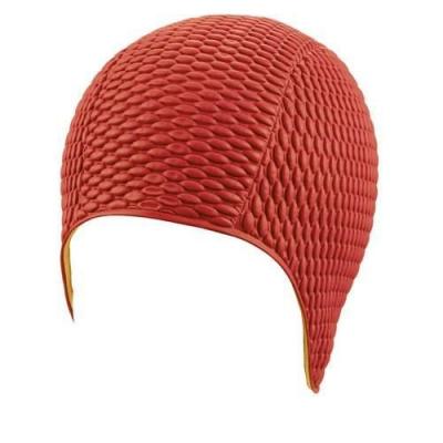 BECO  bonnet de bain femme rouge bulles taille unique