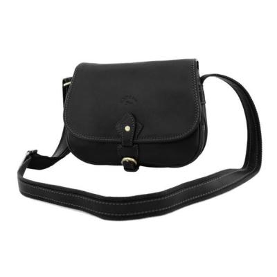 KATANA Besace  en cuir de Vachette K 32587 - Noir - Cuir - Femme