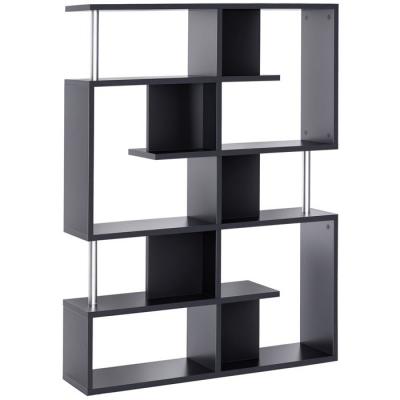 &Eacute;tag&egrave;re s&eacute;paration contemporaine 120L x 29l x 160H cm noir m&eacute;tal