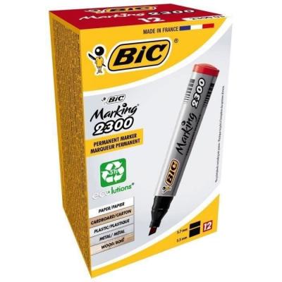 BIC Marqueur Pointe Biseau -  Marking 2300 rouge