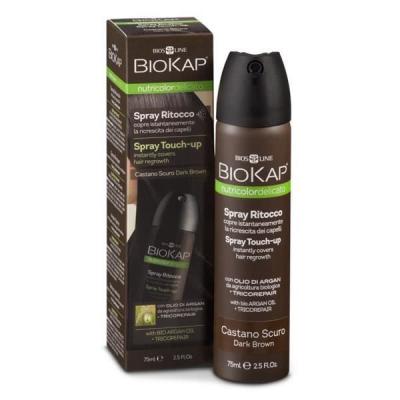 BIOKAP  Nutricolor Spray Retouche Racines Ch&acirc;tain Fonc&eacute; 75 ml