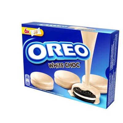 OREO Biscuits enrob&eacute;s au chocolat blanc et fourr&eacute;s go&ucirc;t vanille