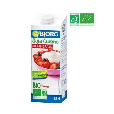 BJORG Sauce Soja Cuisine Semi-&eacute;paisse Bio  - La Brique De 250 Ml