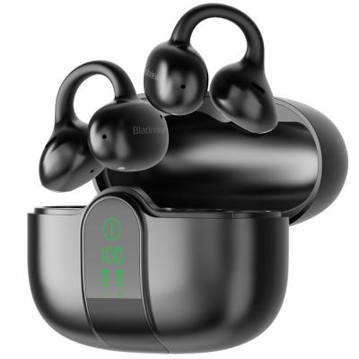BLACKVIEW  AirBuds 15 - &Eacute;couteurs OWS &agrave; clipser avec &eacute;cran LED &eacute;tanche IPX5 et Bluetooth 6.0 Noir