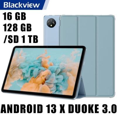 BLACKVIEW Tab 80 Tablette Tactile 10.1 Android 13 16Go+128Go/SD 1To 7680mAh 13MP Face ID,5G Wifi,4G Dual SIM Tablette PC - Bleu 