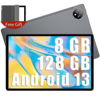 BLACKVIEW Tab 80 Tablette Tactile 10.1 Android 13 Octa-core 8Go+128Go/SD 1To 7680mAh Face ID,5G Wifi,4G Dual SIM Tablette PC - Gris 