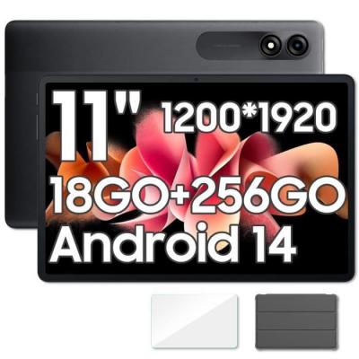  Blackview Tab 9 WiFi Tablette Tactile 10.95 1200*1920 1080P FHD Android 14 18Go+256Go/SD 1To 8200mAh Widevine L1 Mode PC WPS - Gris 