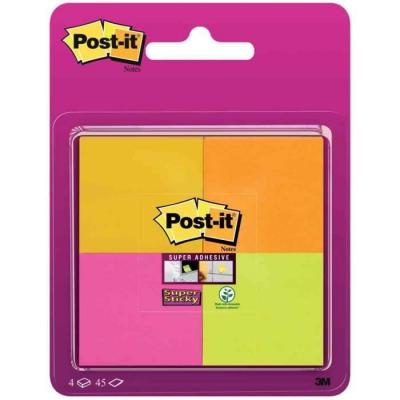 PSTI Bloc de 180 feuilles Post-it Super adh&eacute;sive 4,76 cm