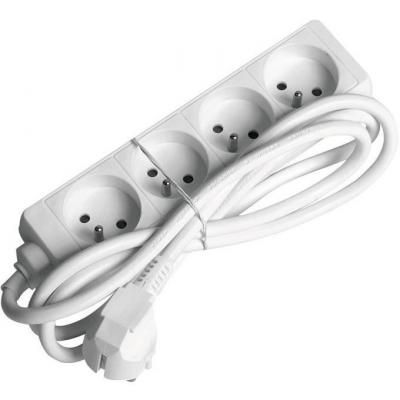 PROFILE Bloc multiprises - 4 prises - cordon 1.5 m - blanc