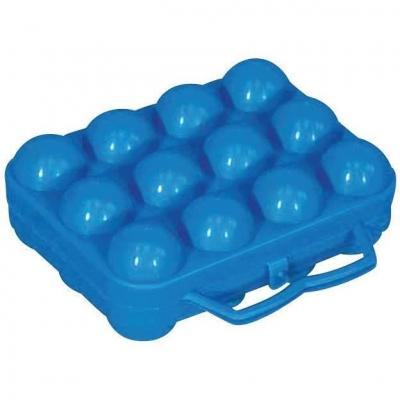 ALUMINIUM ET PLASTIQUE  Bo&icirc;te &agrave; 12 oeufs bleu en plastique - BO12BLEU