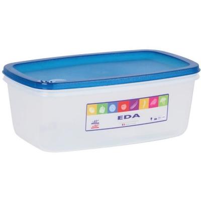 EDA Boite rectang.3l naturel couv.turquois david 10115 na ba.tu