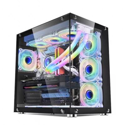 GENERIQUE Bo&icirc;tier PC - LUSORIS - THALESIS D-400 - Noir - 3 Ventilateurs RGB - USB Type C