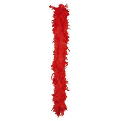 GENERIQUE Boa en plumes - Rouge - 180cm