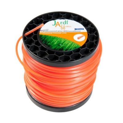 JARDIAFFAIRES  - Bobine de fil pour d&eacute;broussailleuse Carr&eacute; qualit&eacute; pro 3mm x 117 m&egrave;tres