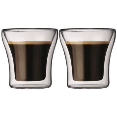 BODUM  ASSAM Set 2 verres, double paroi, 0.1 l Transparent