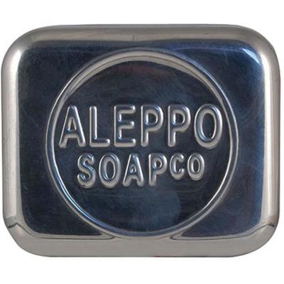 ALEPPO+SOAP Bo&icirc;te &agrave; Savon Aluminium Bross&eacute; Aleppo Soap grand Tade