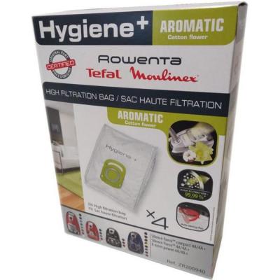 ROWENTA Boite de 4 sacs hygiene+aromatic Aspirateur ZR200940, TEFAL - 317693