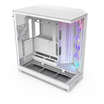 NZXT  H9 Flow RGB Blanc - MT/Sans Alim/E-ATX
