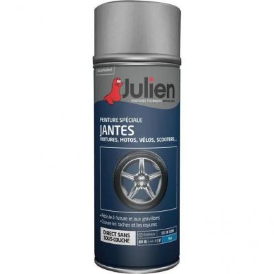 JULIEN  - Peinture a&eacute;rosol Sp&eacute;cial Jantes - Mat Noir - 400 ml