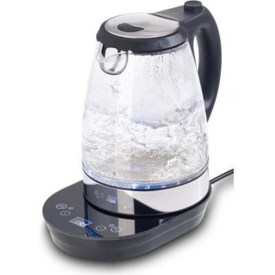 ROSENSTEIN & SOHNE Bouilloire digitale en verre 2200 W / 1,7 L &agrave; &eacute;clairage LED - Avec thermostat