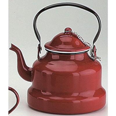 IBILI  910410 bouilloire en acier &eacute;maill&eacute; vitifi&eacute;e rouge 1 l 