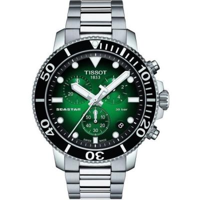 TISSOT Montre Homme Seastar Vert T1204171109101 Gris 