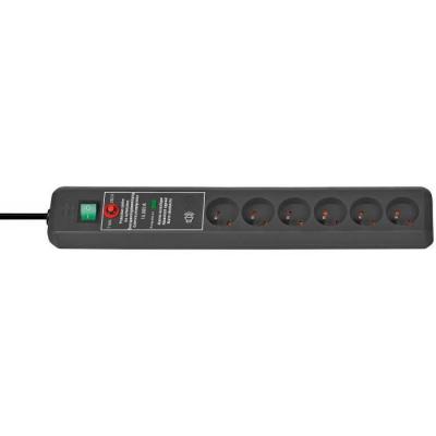 BRENNENSTUHL Multiprise avec parafoudre 1159541376 x6 anthracite fiche FR