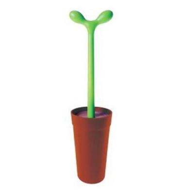 ALESSI A di  - Brosse de merdolino toilette, marron