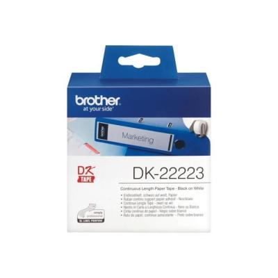  Brother DK-22223 - Papier - noir sur blanc - Rouleau (5 cm x 30,5 m) 1 rouleau(x) &eacute;tiquettes continues - pour Brother QL-1050, 1060, 500, 550, 560, 570, 580, 600, 650, 700, 710, 820 